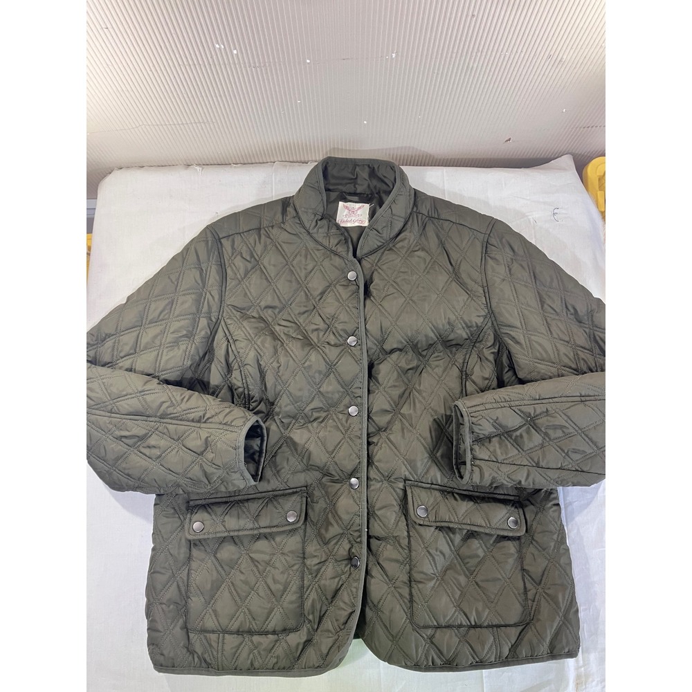 Quilted Olive Green Women's Jacket
